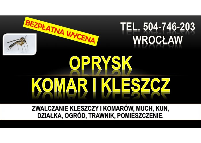 Opryski na komary, Wrocław, tel. 504-746-203. Zwalczanie komarów na działce