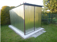Garaż blaszany/ schowek ogrodowy 2x3 ocynk
