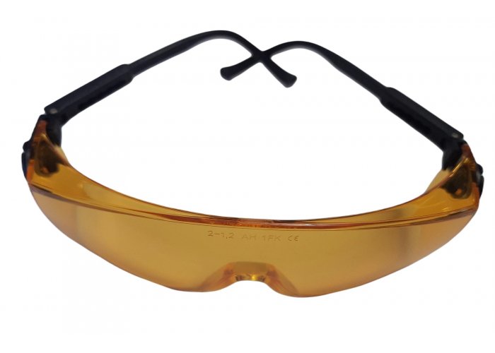 Okulary ochronne przeciw odpryskowe Żółte Panoramiczne