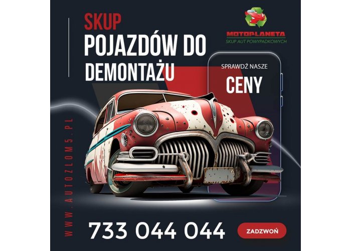 Lokalne złomowanie samochodów, pojazdów, auto złom z dojazdem Śląskie/Małopolska