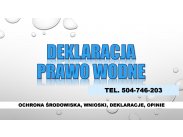 ​Deklaracja wodna, tel. 504-746-203. Wniosek i zaświadcze...