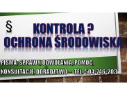 Kontrola ochrona środowiska w firmie, tel. 502-032-782, pom...