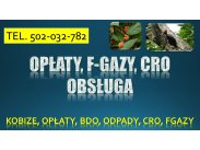 ​Obowiązki z ochrony środowiska, tel. 504-746-203. Szkol...