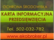 Karta informacyjna przedsięwzięcia, cena, tel. 504-746-203...