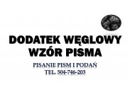 Napisanie odwołania od dodatku węglowego, tel. 504-746-203...