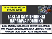Kamieniarstwo, Wrocław, cennik tel. 504-746-203, blaty, kuc...