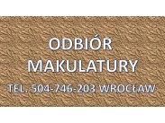 Odbiór kartonu, Wrocław, tel. 504-746-203. Wywóz makulatu...