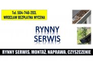 Czyszczenie rynien, cennik, tel. 504-746-203, Wrocław, udra...