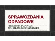 ​Wykaz odpadów, cena tel. 502-032-782. Sprawozdanie BDO, ...